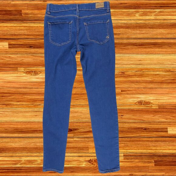 Jordache Jeans Girls 14 Slim Blue Denim Western Super Skinny Medium Wash Pants - Picture 8 of 13